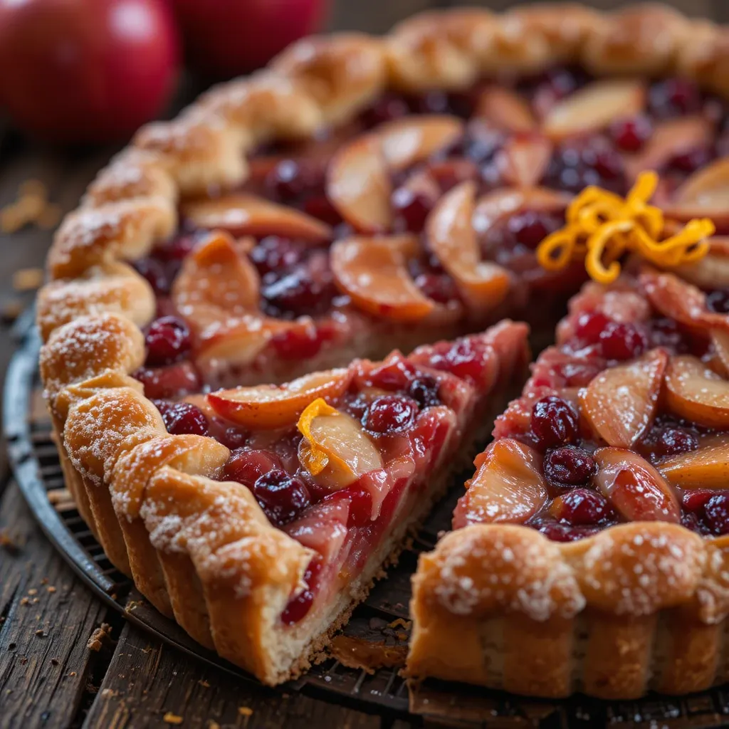 Perfect Cranberry Apple Tart: Sweet Apples, Tart Cranberries